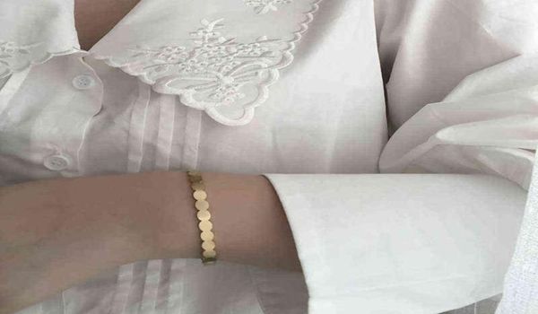 2021 new minimalist matte gold brush texture oval dis geomeric cuff bangles for women stainless steel tarnish bracelets1399225, Black
2021 new minimalist matte gold brush texture oval dis geomeric cuff bangles for women stainless steel tarnish bracelets1399225, Black