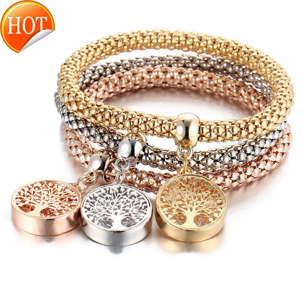vintage designer austrian rhinestones gold plated tree of life charm bracelets popcorn chain jewelry for women wholesale hs-0002, Silver
vintage designer austrian rhinestones gold plated tree of life charm bracelets popcorn chain jewelry for women wholesale hs-0002, Silver