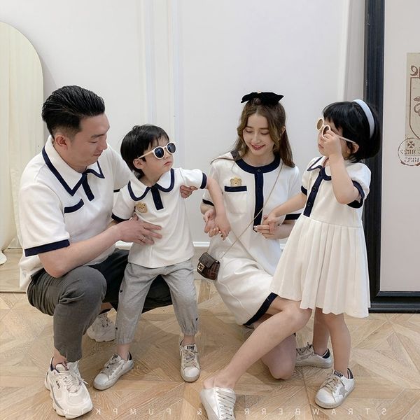 family matching outfits summer same family clothes mother daughter dresses father and son t-shirt girl kid's dress parent-child matchin, Blue
family matching outfits summer same family clothes mother daughter dresses father and son t-shirt girl kid's dress parent-child matchin, Blue