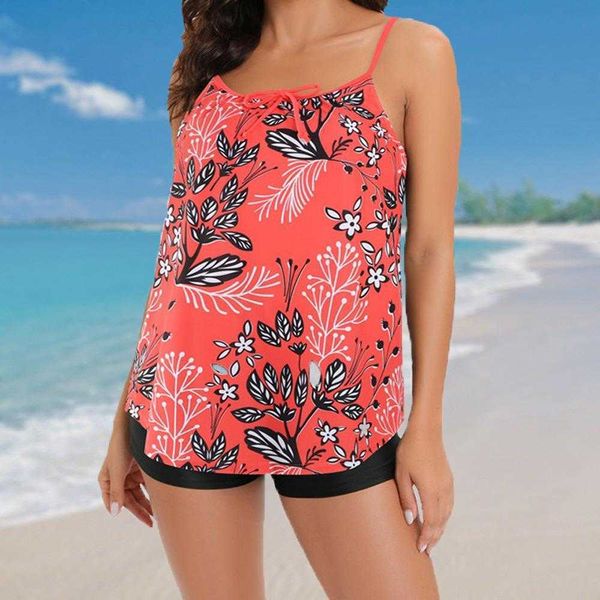 tankini large size swimsuit skirt boxer conservative printed womens, White;black
tankini large size swimsuit skirt boxer conservative printed womens, White;black