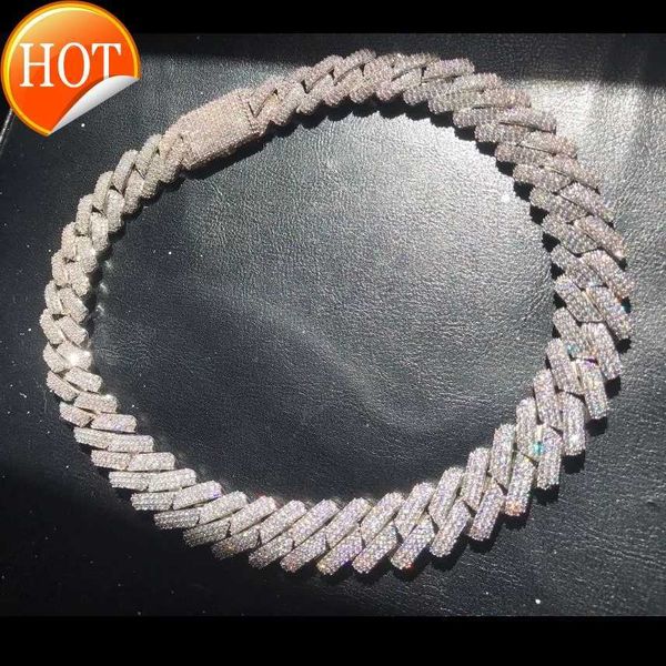 19mm wide heavy chain iced out bling diamond curb cuban link chain hip hop chain necklace, Silver
19mm wide heavy chain iced out bling diamond curb cuban link chain hip hop chain necklace, Silver