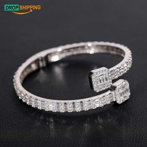 drop shipping hip hop jewelry gold plated 925 sterling silver vvs baguette diamond iced out love cuff bangle bracelet for women
drop shipping hip hop jewelry gold plated 925 sterling silver vvs baguette diamond iced out love cuff bangle bracelet for women