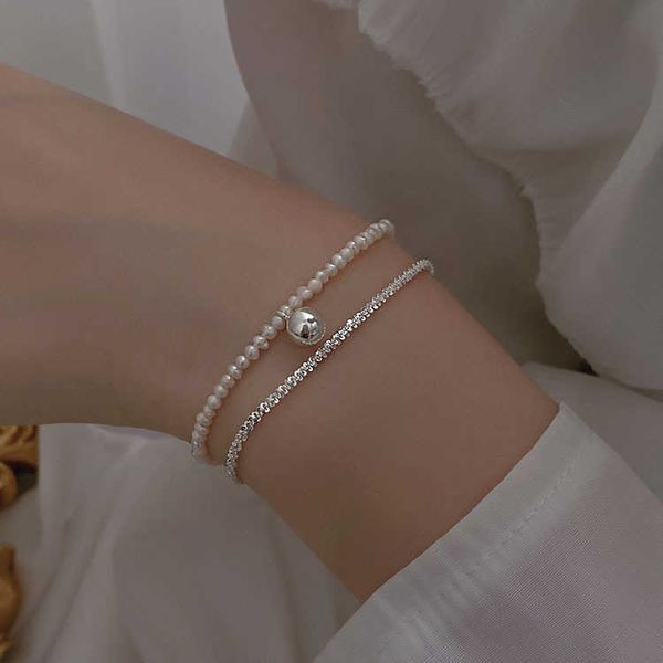 charm bracelets fashion new s925 silver gypsophila pearl double layer bracelet for women fine jewelry for wedding party gift bead bangle aa2, Golden;silver
charm bracelets fashion new s925 silver gypsophila pearl double layer bracelet for women fine jewelry for wedding party gift bead bangle aa2, Golden;silver