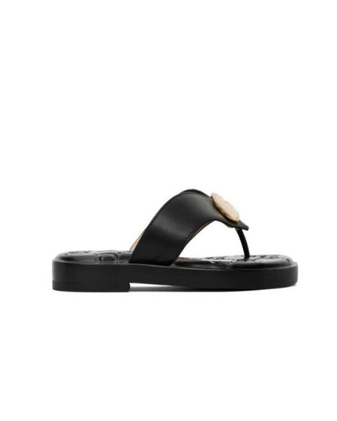 22ss womens leather flat slippers thong sandals sports pool flip flops with goldtoned hardware5676972, Black
22ss womens leather flat slippers thong sandals sports pool flip flops with goldtoned hardware5676972, Black