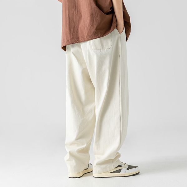 men's 2023 spring new casual pants men's fashion brand loose design sense straight cargo long pants, Black
men's 2023 spring new casual pants men's fashion brand loose design sense straight cargo long pants, Black