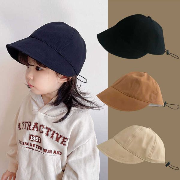 ball caps casual kids sun hat solid color wide brim baseball cap summer drawstring adjustable children boys girls visor caps j230504, Blue;gray
ball caps casual kids sun hat solid color wide brim baseball cap summer drawstring adjustable children boys girls visor caps j230504, Blue;gray