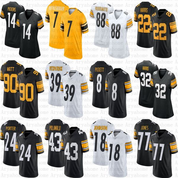 8 kenny pickett tj watt football jersey najee harris minkah fitzpatrick joey porter jr george pickens jerome bettis patrick peterson allen r, Black;red
8 kenny pickett tj watt football jersey najee harris minkah fitzpatrick joey porter jr george pickens jerome bettis patrick peterson allen r, Black;red