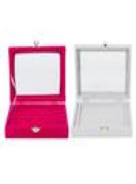 jewelry pouches bags 2 pcs velvet glass ring earring display organizer box tray holder storage case rose red gray7013900, Pink;blue
jewelry pouches bags 2 pcs velvet glass ring earring display organizer box tray holder storage case rose red gray7013900, Pink;blue