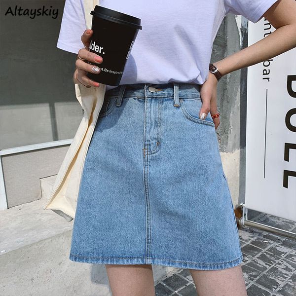 skirts womens summer aline high waist button zipper solid mini denim vintage elegant simple chic casual basic allmatch 230506, Black
skirts womens summer aline high waist button zipper solid mini denim vintage elegant simple chic casual basic allmatch 230506, Black