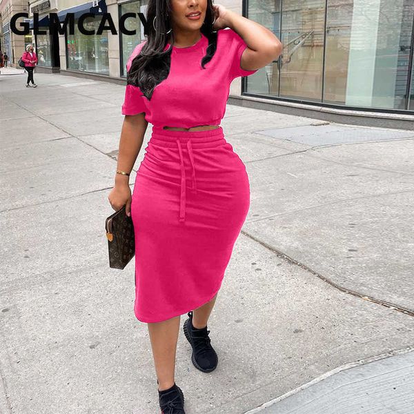 two piece dress two piece casual solid dress suits short sleeve crop bodycon miid skirt set j230506, White
two piece dress two piece casual solid dress suits short sleeve crop bodycon miid skirt set j230506, White