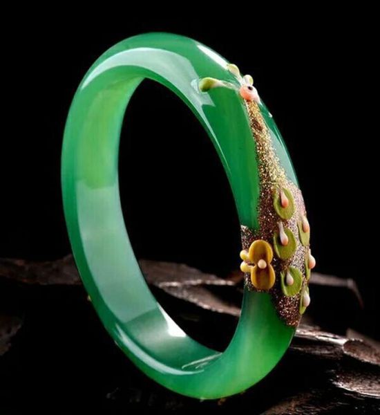 natural genuine green agate peacock painted carved chalcedony bracelet women039s exquisite jewelry bracelet1810460, Golden;silver
natural genuine green agate peacock painted carved chalcedony bracelet women039s exquisite jewelry bracelet1810460, Golden;silver