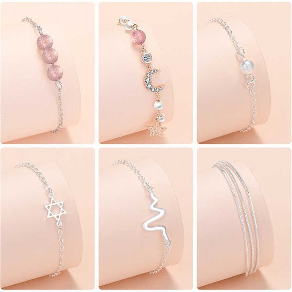 charm bracelets ventfille silver color lucky bead charm bracelet for women round chain bangles jewelry female aa230506, Golden;silver
charm bracelets ventfille silver color lucky bead charm bracelet for women round chain bangles jewelry female aa230506, Golden;silver