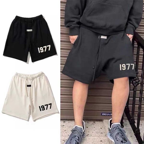 yjb9 women's and men's shorts new fashion high street brand ess season 8 flocking craft loose casual for couples 3rig, White;black
yjb9 women's and men's shorts new fashion high street brand ess season 8 flocking craft loose casual for couples 3rig, White;black