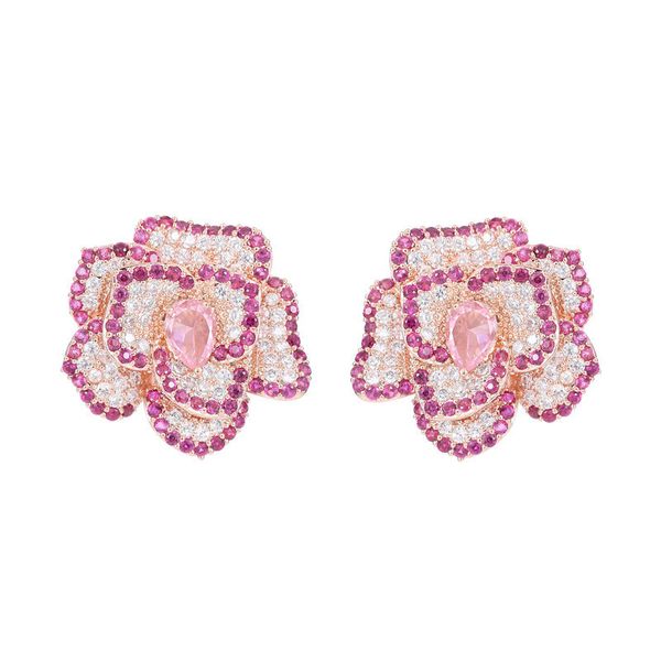 luxury designer full diamond camellia stud earrings women french style large bling rhinestone pink rose flower stud ear rings female ear jew, Golden;silver
luxury designer full diamond camellia stud earrings women french style large bling rhinestone pink rose flower stud ear rings female ear jew, Golden;silver