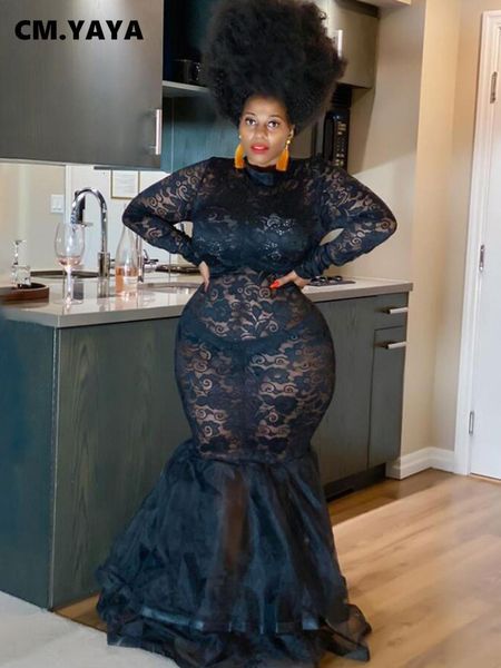 plus size dresses qfaf size women lace see though ruffle hem mermaid trumpet maxi long dress party club prom evening sleeve 230506, Black
plus size dresses qfaf size women lace see though ruffle hem mermaid trumpet maxi long dress party club prom evening sleeve 230506, Black
