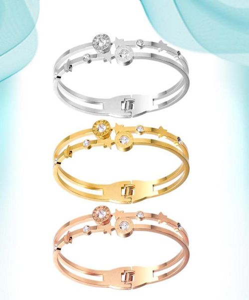 bangle women039s stainless steel bracelets roman numerals inlaid titanium gold plated bracelet sterling trendy hand accessories5467884, Black
bangle women039s stainless steel bracelets roman numerals inlaid titanium gold plated bracelet sterling trendy hand accessories5467884, Black