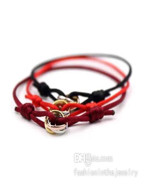 316l stainless steel trinity ring string bracelet three rings hand strap couple bracelets for women and men fashion jewelry famous7043107, Golden;silver
316l stainless steel trinity ring string bracelet three rings hand strap couple bracelets for women and men fashion jewelry famous7043107, Golden;silver