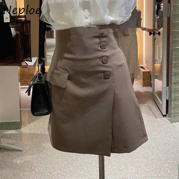 skirts neploe summer style jupes high waist button slit denim aline mini slim culottes japanese fashion mujer faldas 230506, Black
skirts neploe summer style jupes high waist button slit denim aline mini slim culottes japanese fashion mujer faldas 230506, Black