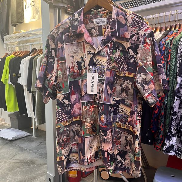 men's casual shirts drop wacko maria men women full printing comic graffiti short sleeve oversize 230506, White;black
men's casual shirts drop wacko maria men women full printing comic graffiti short sleeve oversize 230506, White;black