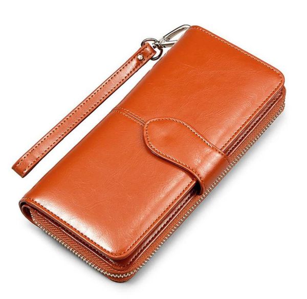 ing oil wax leather wallet simple leisure mobile phone bag long zipper coin bags women card holder bill holders8229338, Black
ing oil wax leather wallet simple leisure mobile phone bag long zipper coin bags women card holder bill holders8229338, Black