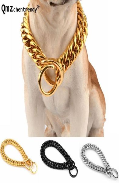 18mm metal chain gold silver black tone double curb cuban pet stainless steel dog chain collar pet pitbull necklaces3979851
18mm metal chain gold silver black tone double curb cuban pet stainless steel dog chain collar pet pitbull necklaces3979851