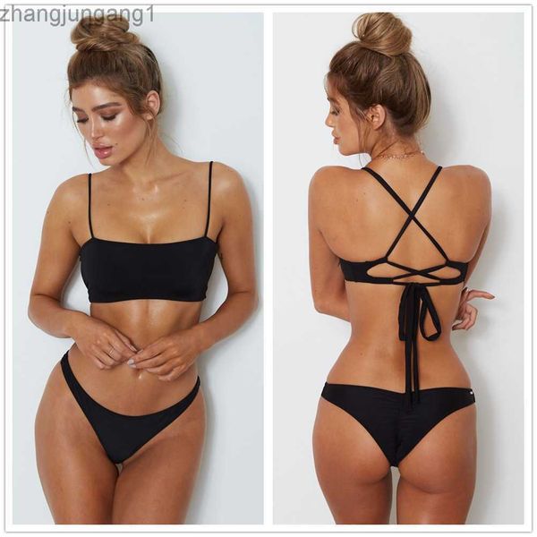 designer fashion ins new bikini solid color women's swimwear split cross strap bra swimwear t shirt, White;black
designer fashion ins new bikini solid color women's swimwear split cross strap bra swimwear t shirt, White;black