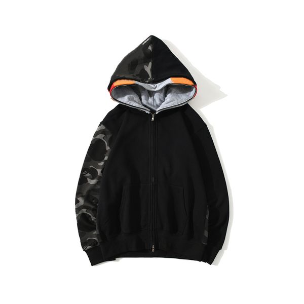 crafted tiger mens hoodies designer men women shark full zip hoodie jacket color grid harajuku sweatshirt fashion co-branding luminous camou, Black
crafted tiger mens hoodies designer men women shark full zip hoodie jacket color grid harajuku sweatshirt fashion co-branding luminous camou, Black