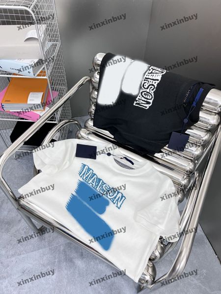 xinxinbuy men designer tee t shirt 23ss knitted maison 1854 letter jacquard short sleeve cotton women blue green s-xl, Black;brown
xinxinbuy men designer tee t shirt 23ss knitted maison 1854 letter jacquard short sleeve cotton women blue green s-xl, Black;brown