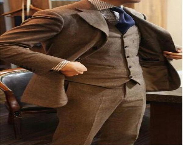 2017 latest coat pant designs brown tweed men suit slim fit skinny 3 piece tuxedo custom groom prom blazer mens suits masculino4208354, Black;gray
2017 latest coat pant designs brown tweed men suit slim fit skinny 3 piece tuxedo custom groom prom blazer mens suits masculino4208354, Black;gray