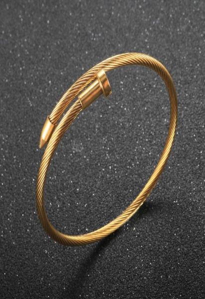zmfashion stainless steel wire spiked adjustable bracelets luxury brand stylish screws bangles for women decoration jewelry gift8255623, Black
zmfashion stainless steel wire spiked adjustable bracelets luxury brand stylish screws bangles for women decoration jewelry gift8255623, Black