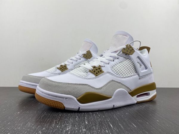 basketball shoes sb x 4 white grey gold dr5415-120 sneakers