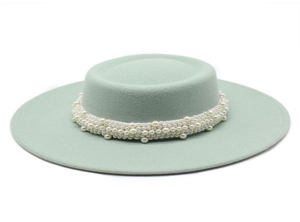 ladies french elegant autumn winter derby hat 85cm wide brim felt fedoras hat with pearl retro party wedding cap8868700, Blue;gray
ladies french elegant autumn winter derby hat 85cm wide brim felt fedoras hat with pearl retro party wedding cap8868700, Blue;gray