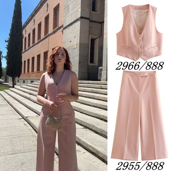 women's two piece pants unizera spring clothing sleeveless vneck short vest high waist loose straight twopiece set 2966888 230506, White
women's two piece pants unizera spring clothing sleeveless vneck short vest high waist loose straight twopiece set 2966888 230506, White