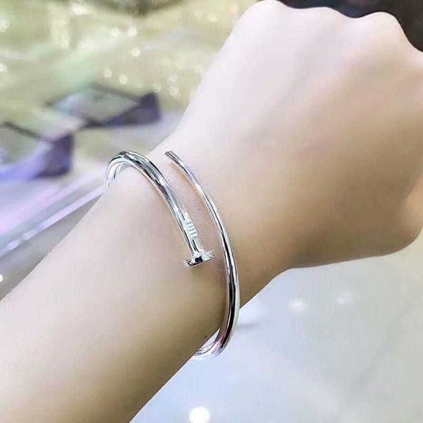 eller sterling silver 9999 nail bracelet full simple fashion solid opening men's and women's young gifts to girlfriend 6gj0, Black
eller sterling silver 9999 nail bracelet full simple fashion solid opening men's and women's young gifts to girlfriend 6gj0, Black
