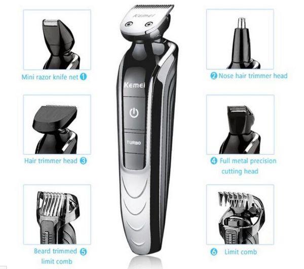 allinone trimmer with 7 attachments electric man grooming kit hair clipper trimer shaver beard nose rechargeable cutting haircut8761449