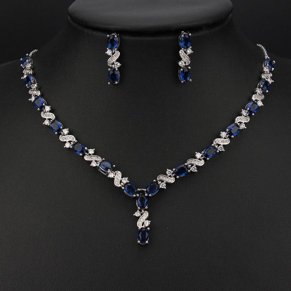 pendant necklaces emmaya trendy party geometry cubic zircon flower shape necklace and earring delicate dressup female fashion jewelry set 23, Silver
pendant necklaces emmaya trendy party geometry cubic zircon flower shape necklace and earring delicate dressup female fashion jewelry set 23, Silver