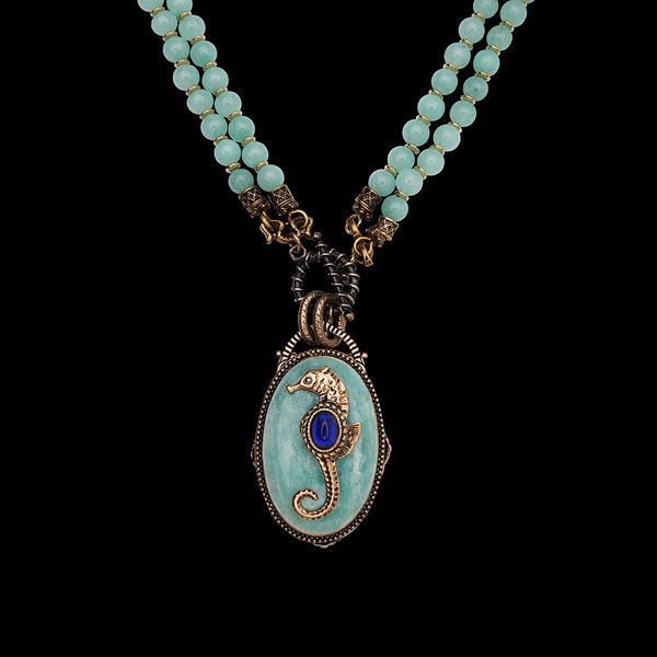 pendant necklaces amorita boutique marble stone chain seahorse design emerald green natural vintage necklace 230506, Silver
pendant necklaces amorita boutique marble stone chain seahorse design emerald green natural vintage necklace 230506, Silver