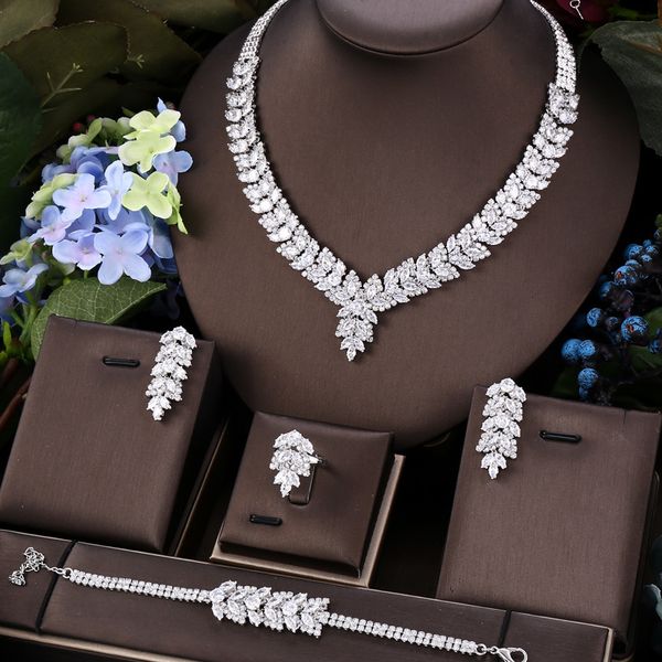 pendant necklaces janekelly 4pcs bridal zirconia full jewelry sets for women party luxury dubai nigeria cz crystal wedding 230506, Silver
pendant necklaces janekelly 4pcs bridal zirconia full jewelry sets for women party luxury dubai nigeria cz crystal wedding 230506, Silver