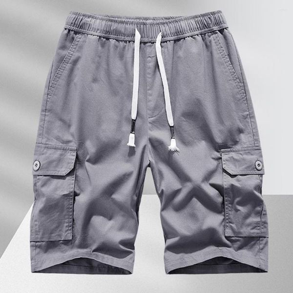 men's shorts men cargo solid color summer loose elastic waist drawstring pockets straight knee length, White;black
men's shorts men cargo solid color summer loose elastic waist drawstring pockets straight knee length, White;black