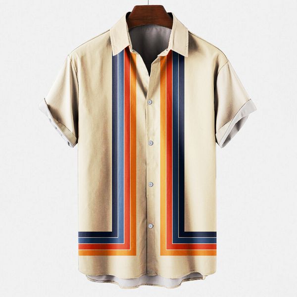 men's casual shirts stripes creative 3d printing for men fashion leisure male clothes geometric short sleeve tshirt street tee 230506, White;black
men's casual shirts stripes creative 3d printing for men fashion leisure male clothes geometric short sleeve tshirt street tee 230506, White;black