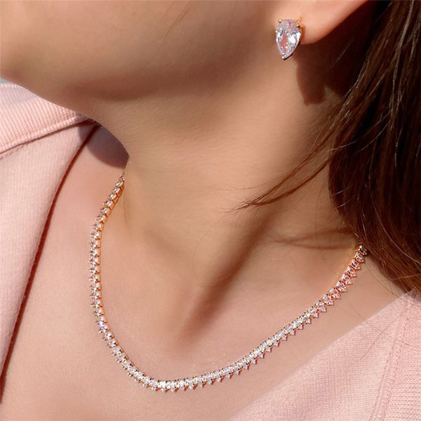 luxury designer jewelry set woman rose gold tennis necklace earrings aaa cubic zirconia copper silver necklaces chokers for bride wedding en
luxury designer jewelry set woman rose gold tennis necklace earrings aaa cubic zirconia copper silver necklaces chokers for bride wedding en