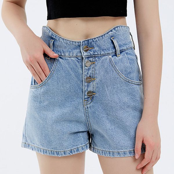 womens shorts high waist single breasted blue straight denim 230506, White;black
womens shorts high waist single breasted blue straight denim 230506, White;black