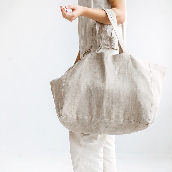 shopping bags casual linen for women reusable sundries foldable female travel beach shoulder large handbags 230506
shopping bags casual linen for women reusable sundries foldable female travel beach shoulder large handbags 230506
