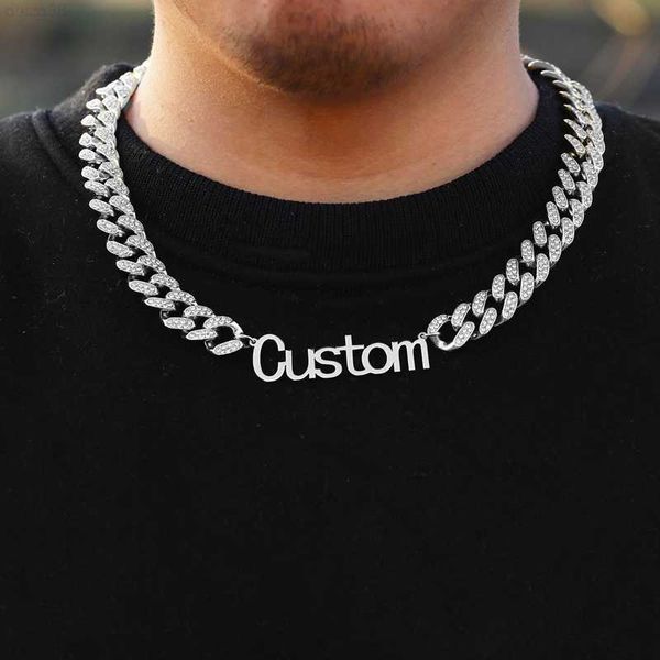 customized american street name diy13mm cuban chain pendant men's and women's short full diamond personalized hip hop necklace tre, Silver
customized american street name diy13mm cuban chain pendant men's and women's short full diamond personalized hip hop necklace tre, Silver