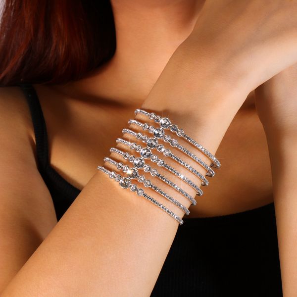 wedding bracelets exaggerated multi-layer round bracelet ladies fashion rhinestone bracelet cross-border accessories bracelet bracelet, Golden;silver
wedding bracelets exaggerated multi-layer round bracelet ladies fashion rhinestone bracelet cross-border accessories bracelet bracelet, Golden;silver