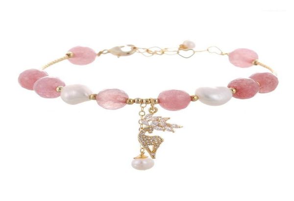 other bracelets arrival natural freshwater pearl 14k gold strawberry quartz deer animal ladies jewelry for women birthday gift13134925, Golden;silver
other bracelets arrival natural freshwater pearl 14k gold strawberry quartz deer animal ladies jewelry for women birthday gift13134925, Golden;silver