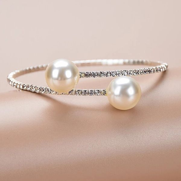 wedding bracelets 2023 new pearl rhinestone bracelet europe and the united states popular all-match single row bracelet adjustable bracelet, Golden;silver
wedding bracelets 2023 new pearl rhinestone bracelet europe and the united states popular all-match single row bracelet adjustable bracelet, Golden;silver