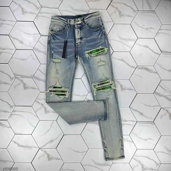 mens jeans slim jeans distressed denim white designer leather pants with holes letters torn tattered knee ripped for man skinny straight leg, Blue
mens jeans slim jeans distressed denim white designer leather pants with holes letters torn tattered knee ripped for man skinny straight leg, Blue