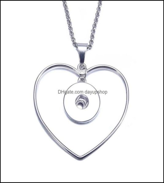 pendant necklaces noosa snap button jewelry heart circle necklace with link leather chain fit 18mm women drop delivery 202 dayup8950652, Silver
pendant necklaces noosa snap button jewelry heart circle necklace with link leather chain fit 18mm women drop delivery 202 dayup8950652, Silver