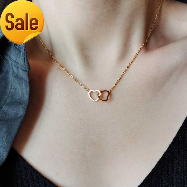 fashion heart pendant clavicle chain necklace silver heart pendent necklace two heart shaped necklace for women and girls
fashion heart pendant clavicle chain necklace silver heart pendent necklace two heart shaped necklace for women and girls